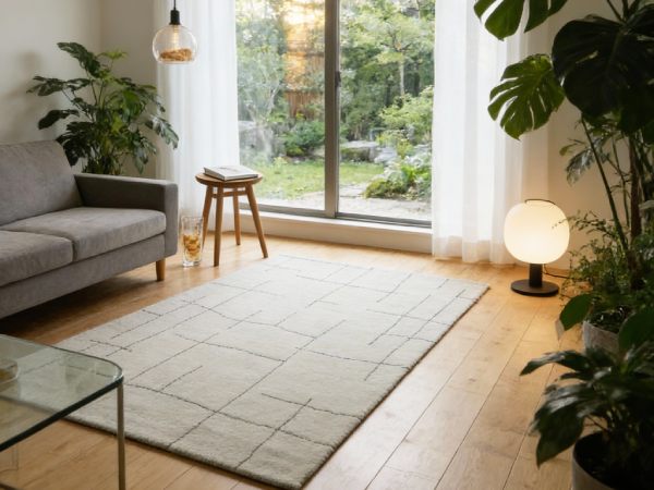 調湿性・保温性に優れたウールラグ