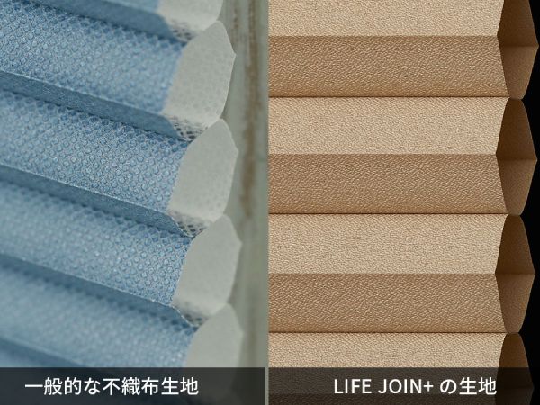 ハニカムスクリーンの生地アップ