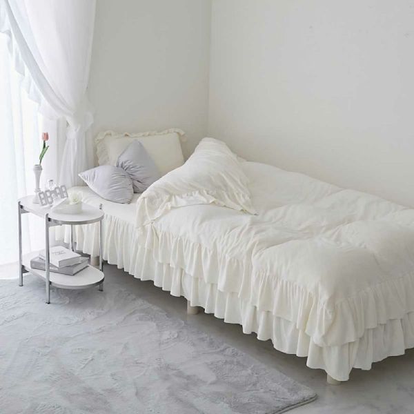 【フリルシリーズ】枕カバー/ 敷パッド/掛け布団カバー