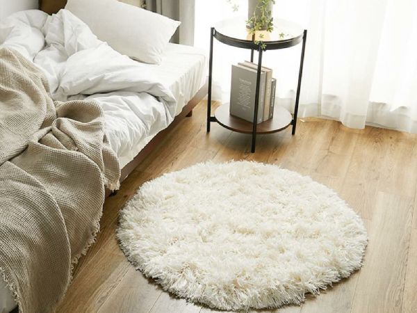 おしゃれなシャギー円形ラグ『フィタ』