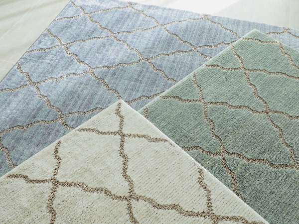 モロッカン柄のラグ3色