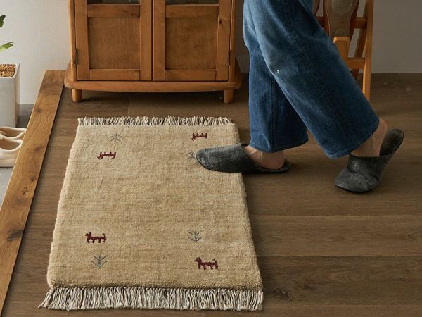 ギャッベの玄関マット『イロハ』