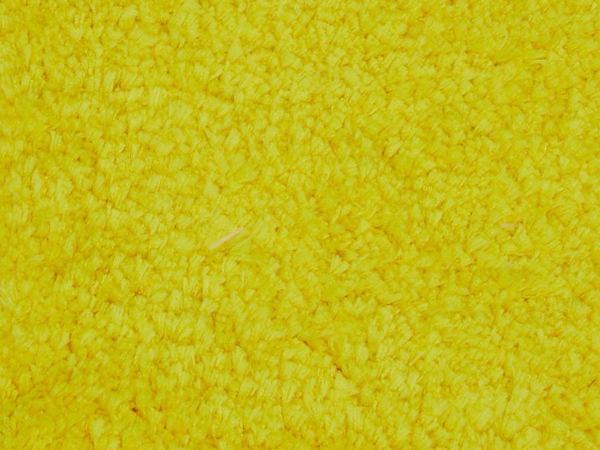 原色の黄色のマイクロファイバーラグ『ラフルーム』