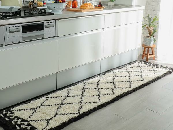 ベニワレン柄のキッチンマット