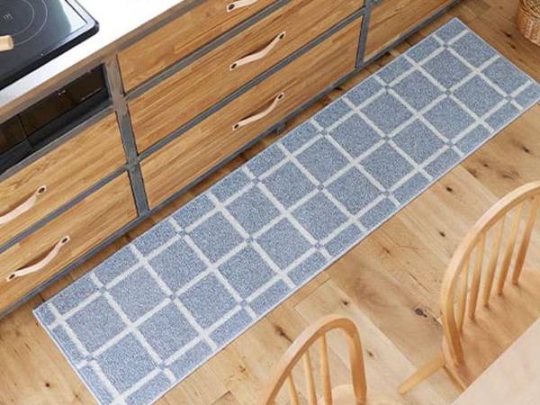 洗濯機で洗える北欧風のキッチンマット