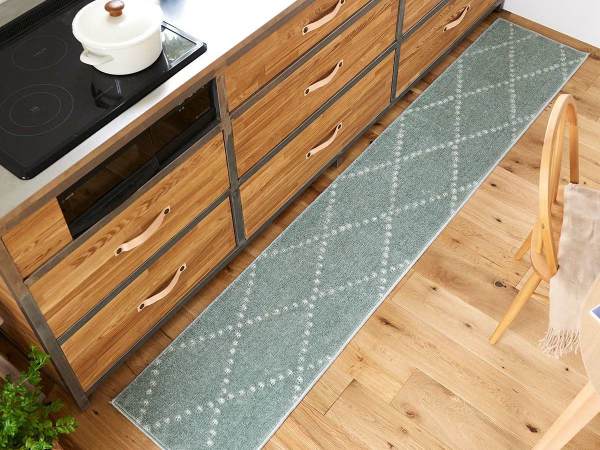 北欧テイストの洗えるキッチンマット『ポンテ』