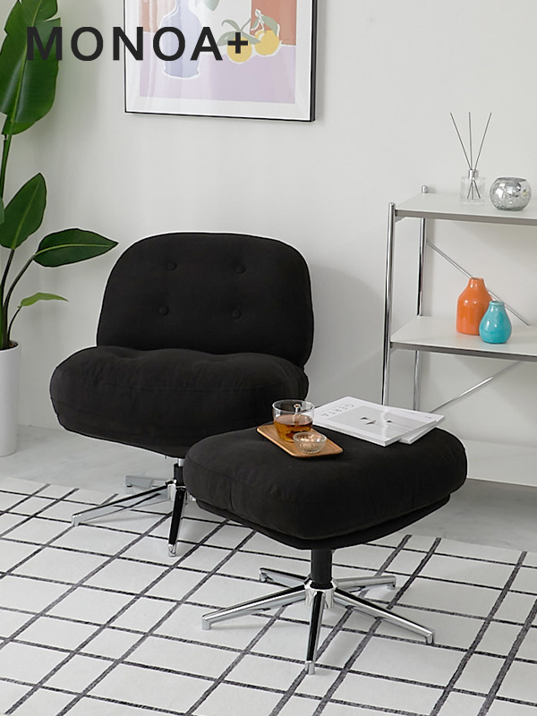 一人掛けソファ  レジャリー ブラック イメージ