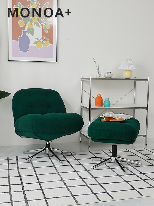 一人掛けソファ  レジャリー ダークグリーン イメージ