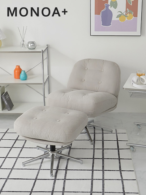 一人掛けソファ  レジャリー ライトグレー イメージ