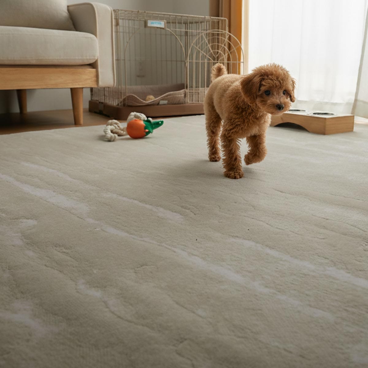 犬が遊んでいる様子