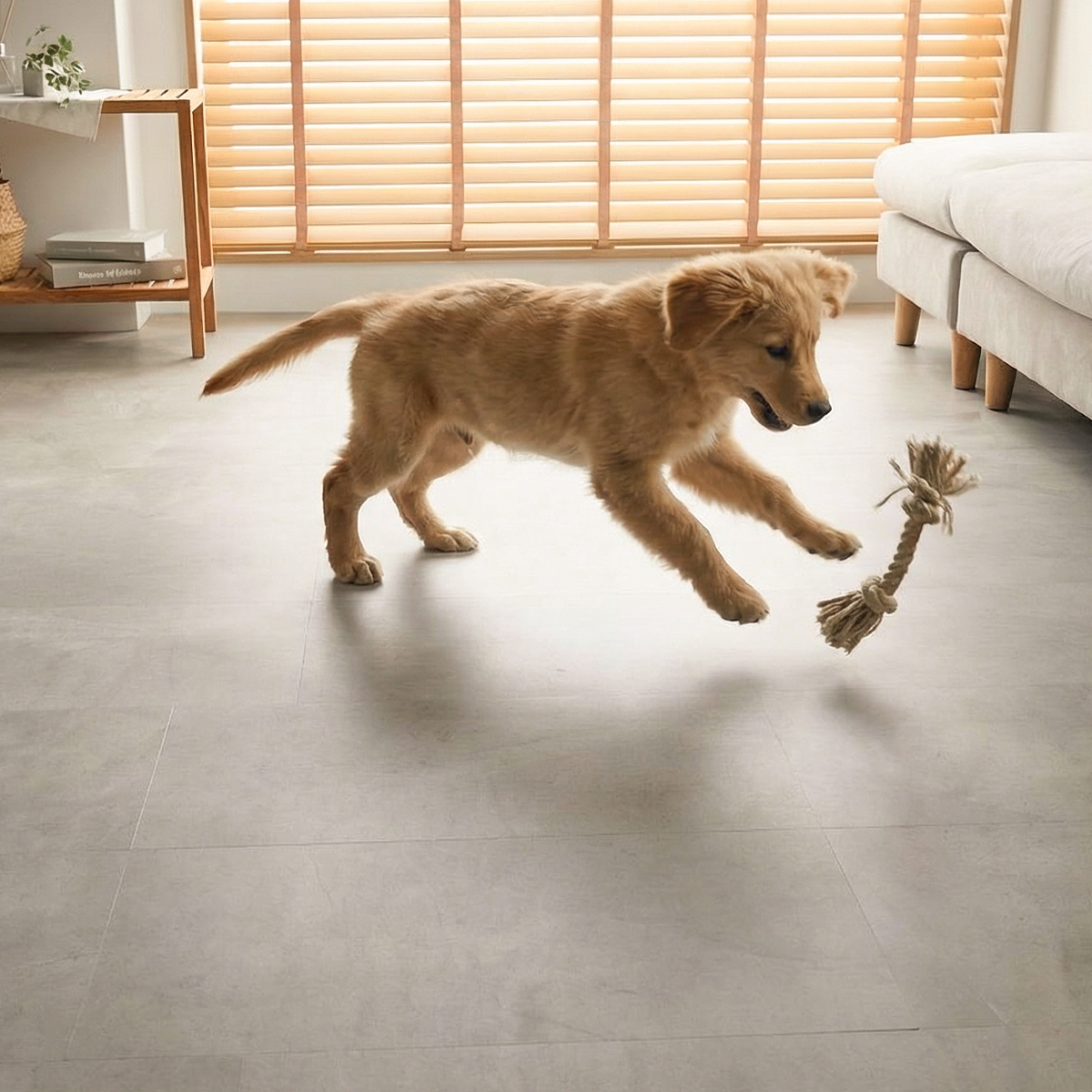 ペットが遊んでいる様子