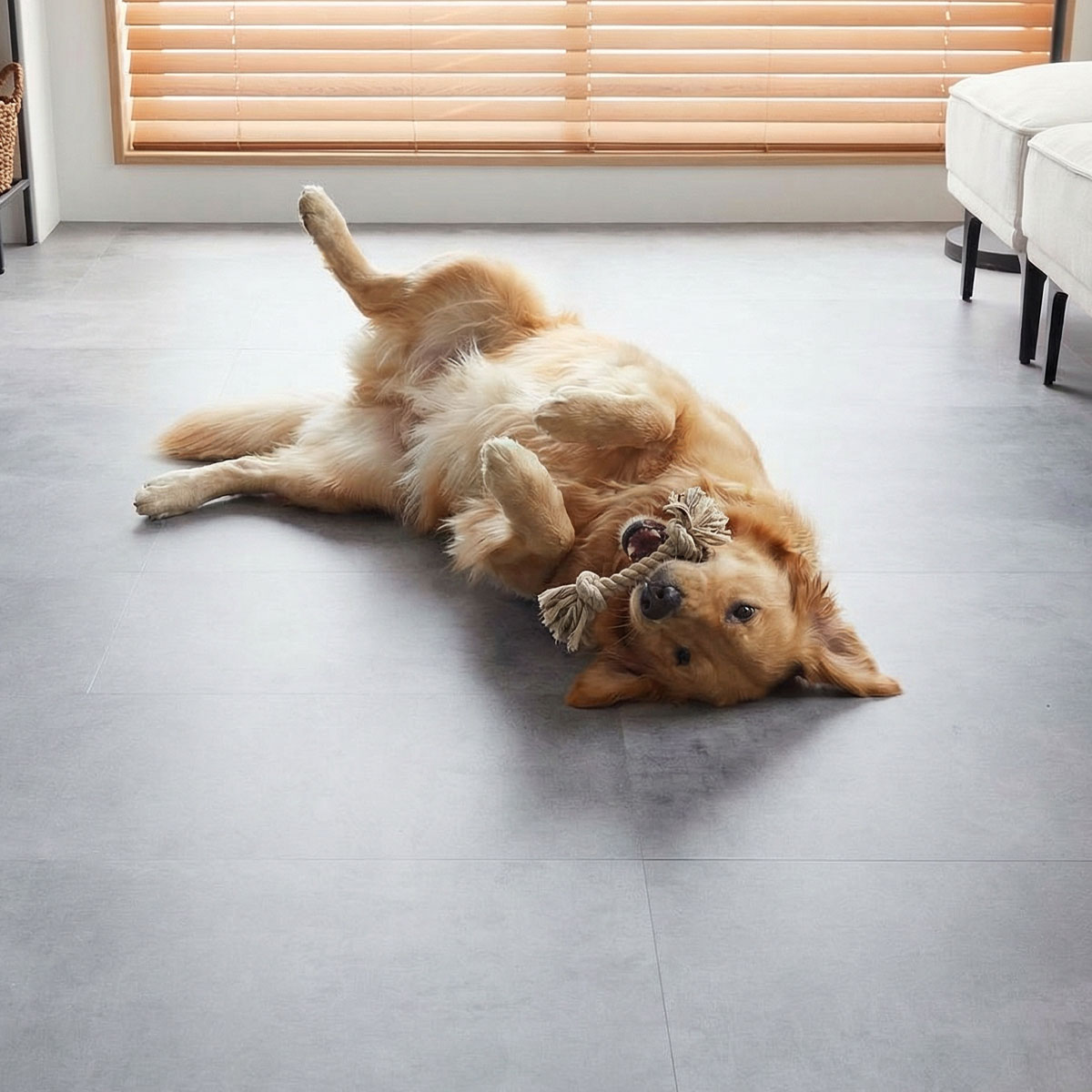 ペットが遊んでいる様子