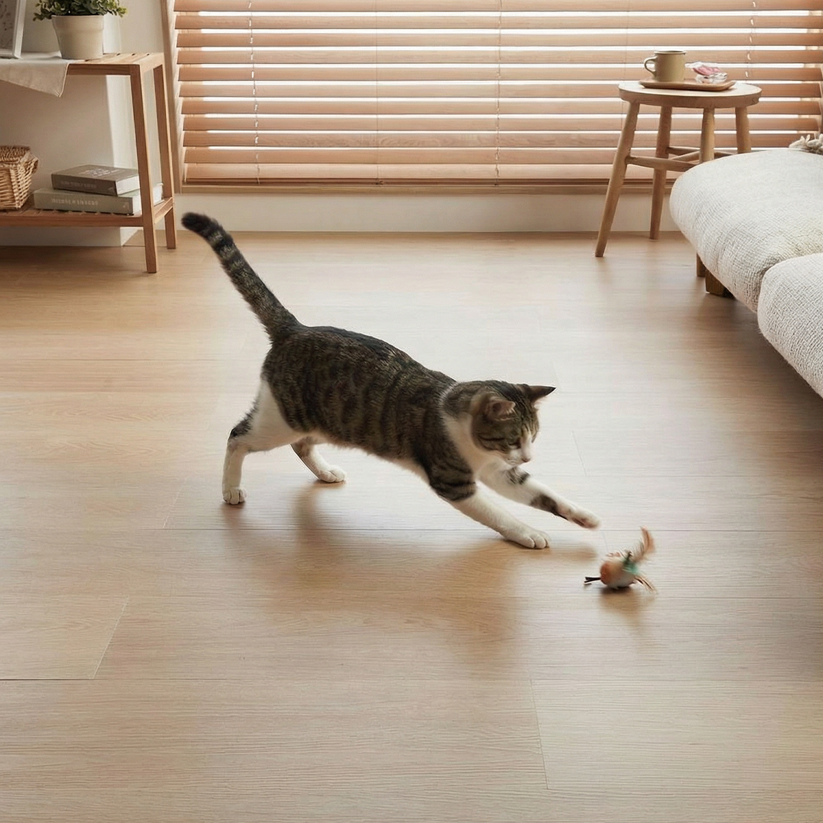 ペットが遊んでいる様子