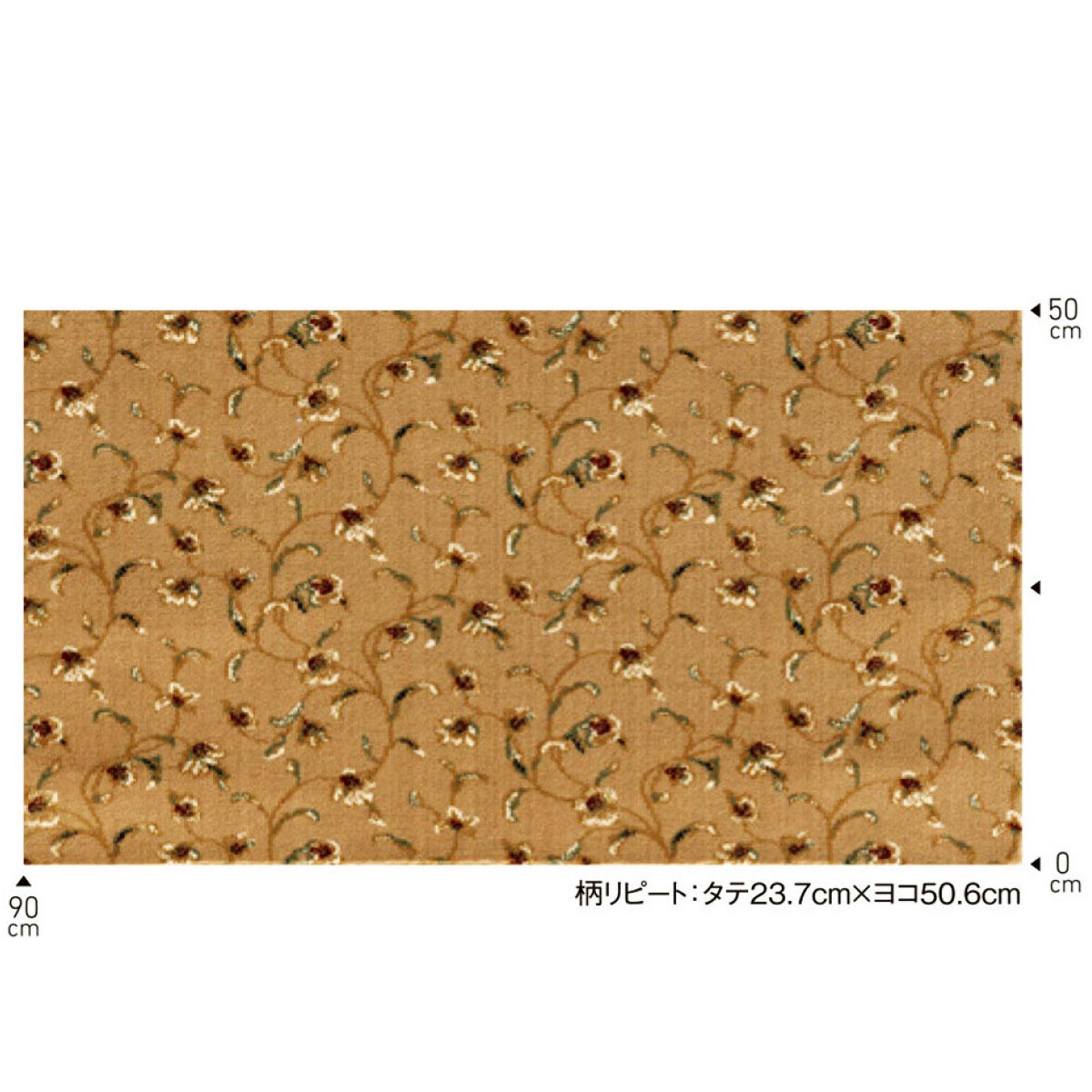 柄リピートベージュ