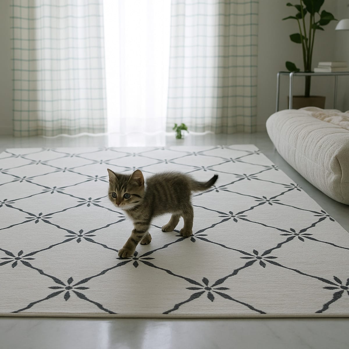 猫が歩いている様子