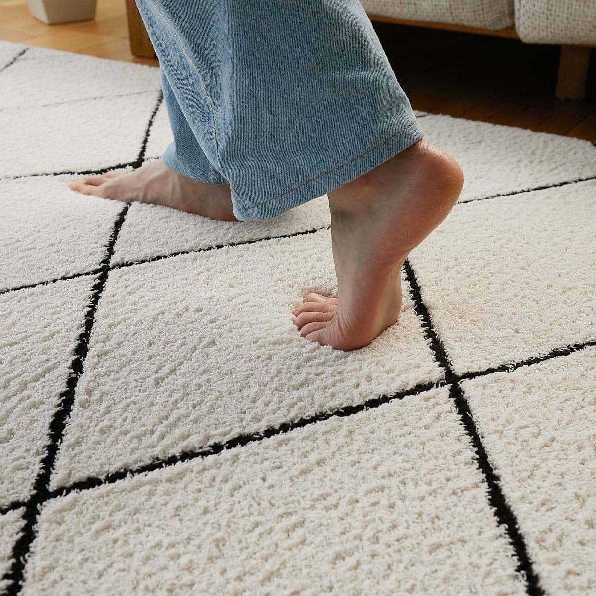 踏んでいる様子