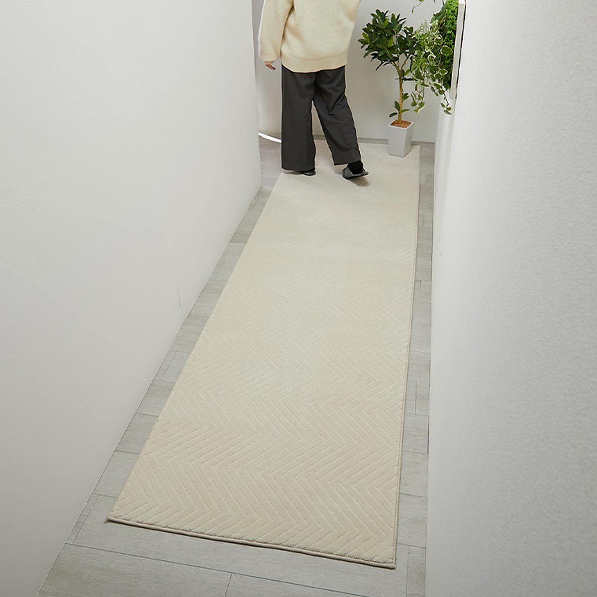 斜めから見た様子