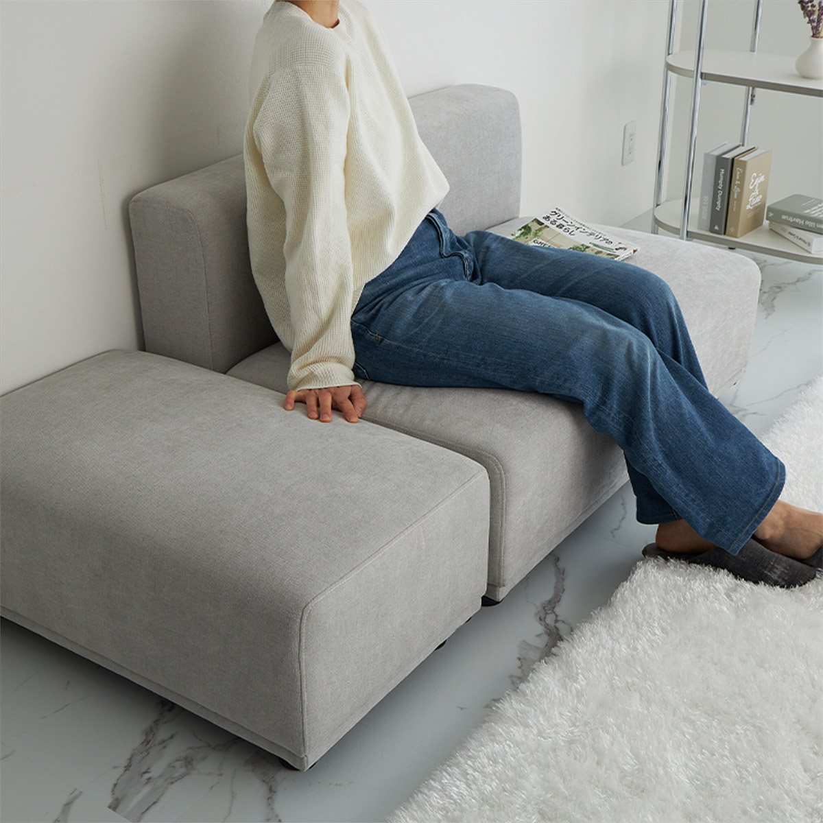 斜めから見た様子