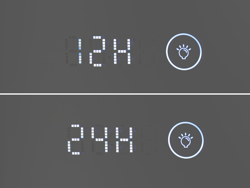 鉛筆で印をつけている様子